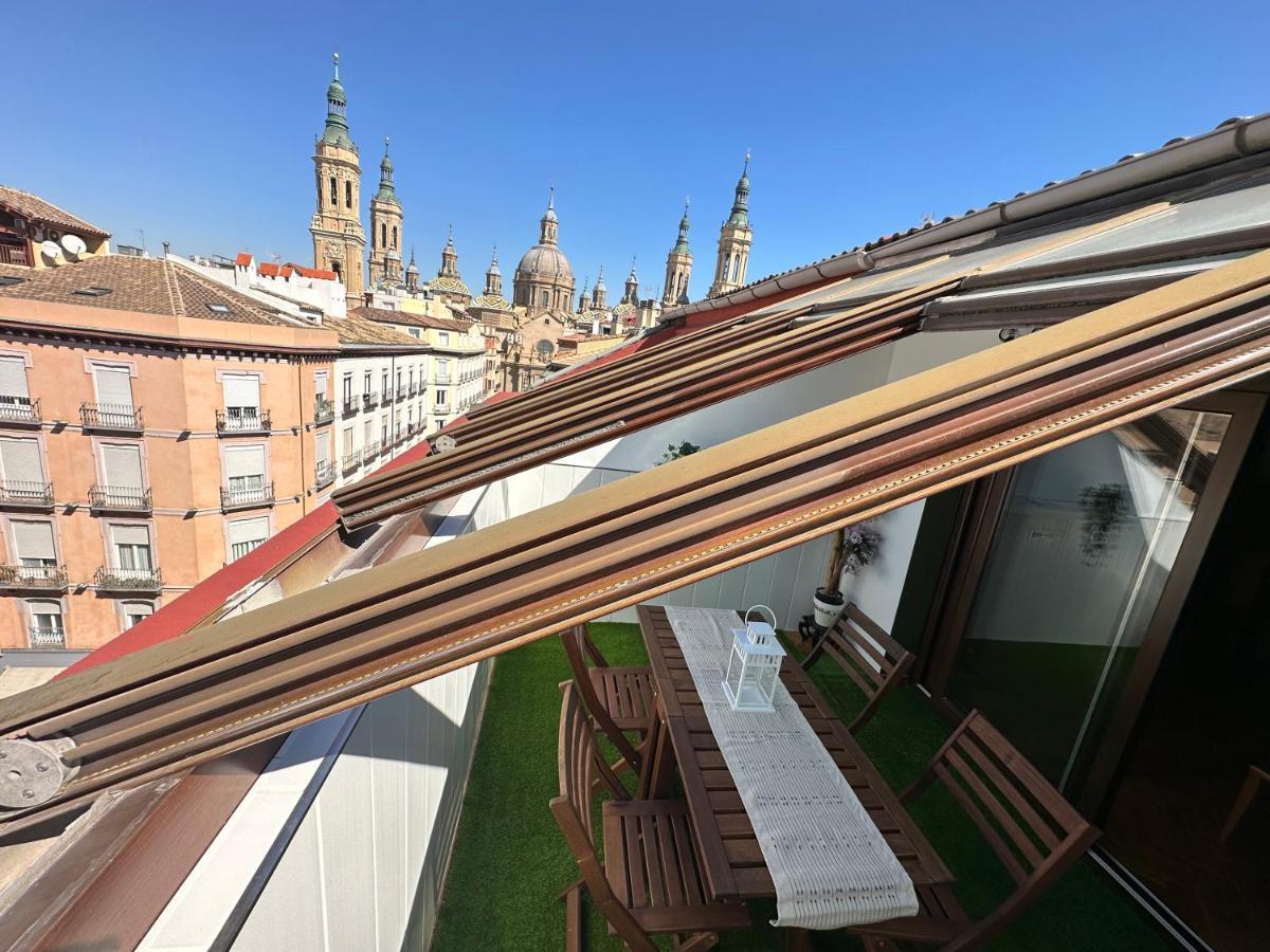 Dos Torres Atico - Solarium Privado En Calle Alfonso I サラゴサ エクステリア 写真