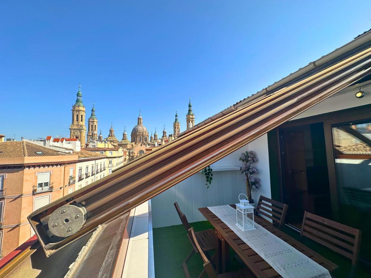 Dos Torres Atico - Solarium Privado En Calle Alfonso I サラゴサ エクステリア 写真